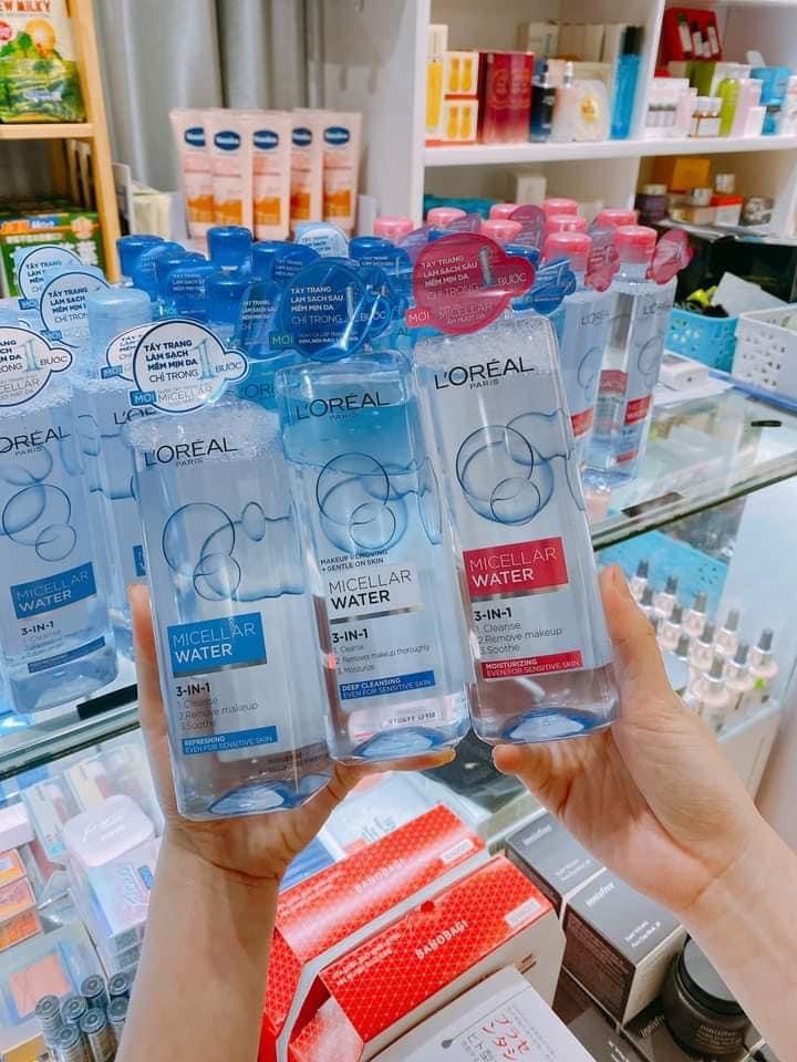 Nước tẩy trang Loreal - LOreal Paris 3-in-1 Micellar Water 400ml