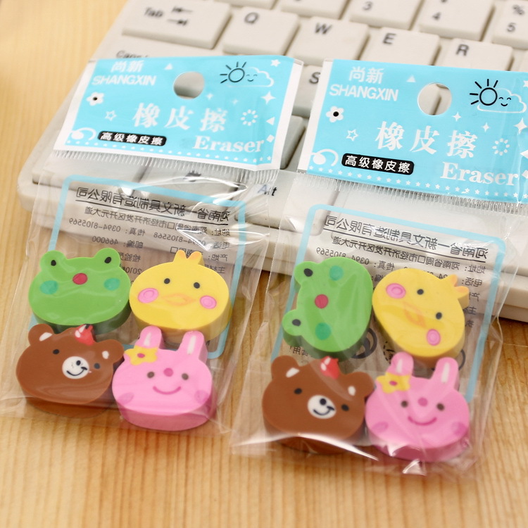 Set 2 tẩy hình con vật dễ thương
