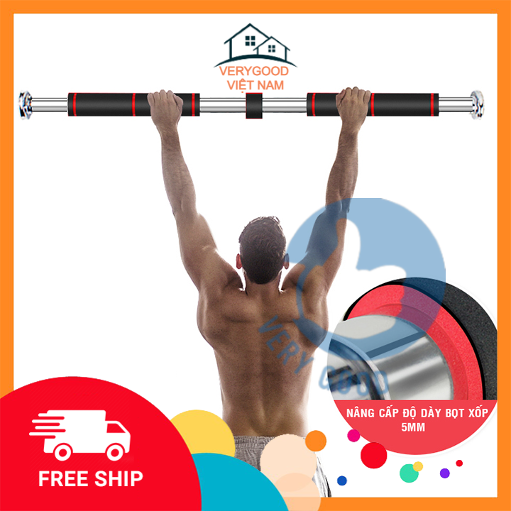 Xà đơn treo tường Xà đơn gắn cửa đa năng độ dài tùy chỉnh Xà đơn gắn tường không bắt vít nhiều kích cỡ từ 60-150cm new 2016 Thanh tập xà đơn hỗ trợ Tập gym, Tập cơ bụng thể thao tại nhà tăng cơ bắp