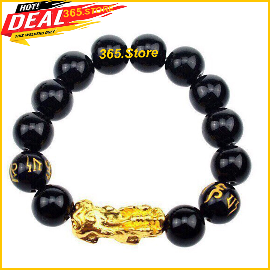 Vòng Tay Tỳ Hưu, Vòng Tay Phong Thủy, Hút Tài Lộc, Đổi Vận Mệnh, Giữ Tinh Khí, Hạt 6mm - 365.store
