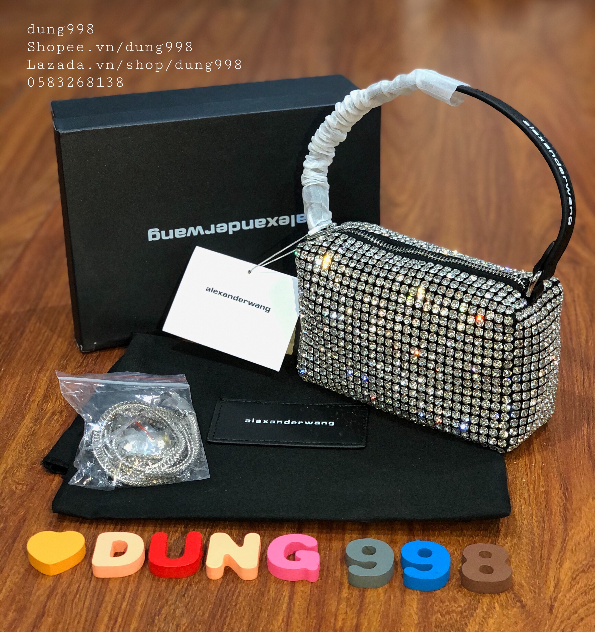 Túi đá kim sa Bling bling full box siêu bền siêu rẻ Hot hit