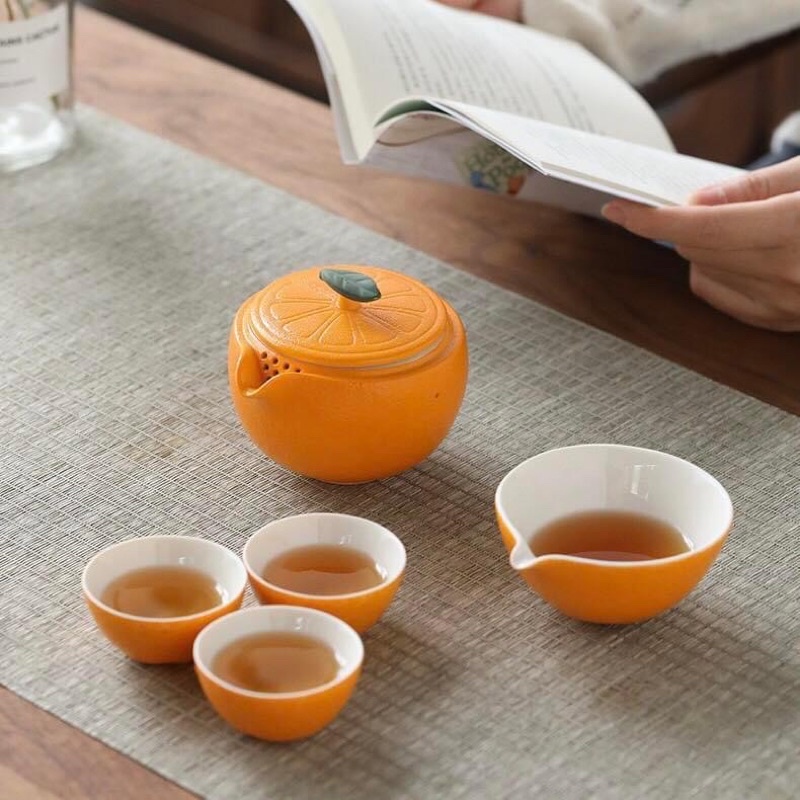 Bộ trà quýt Yuzu dễ thương - Bambobi