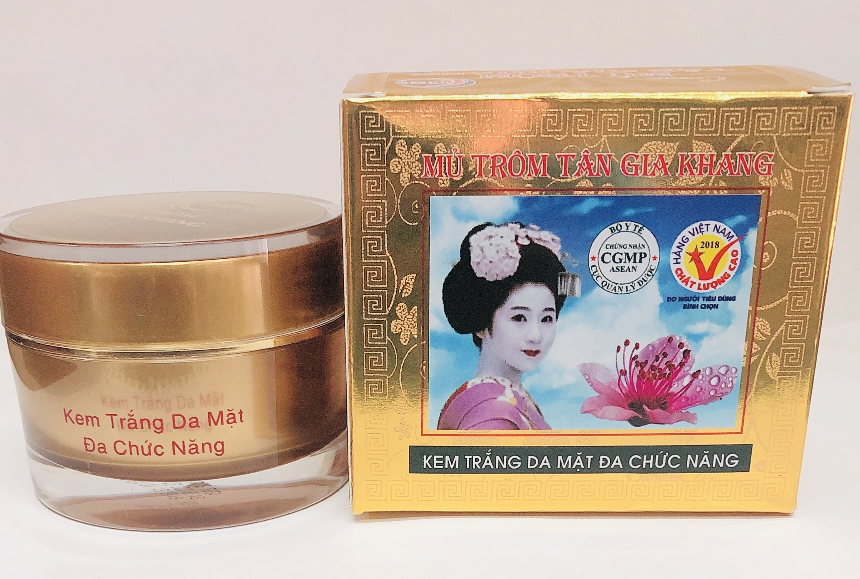 Kem trắng da mặt đa chức năng mủ trôm tân gia khang 30g