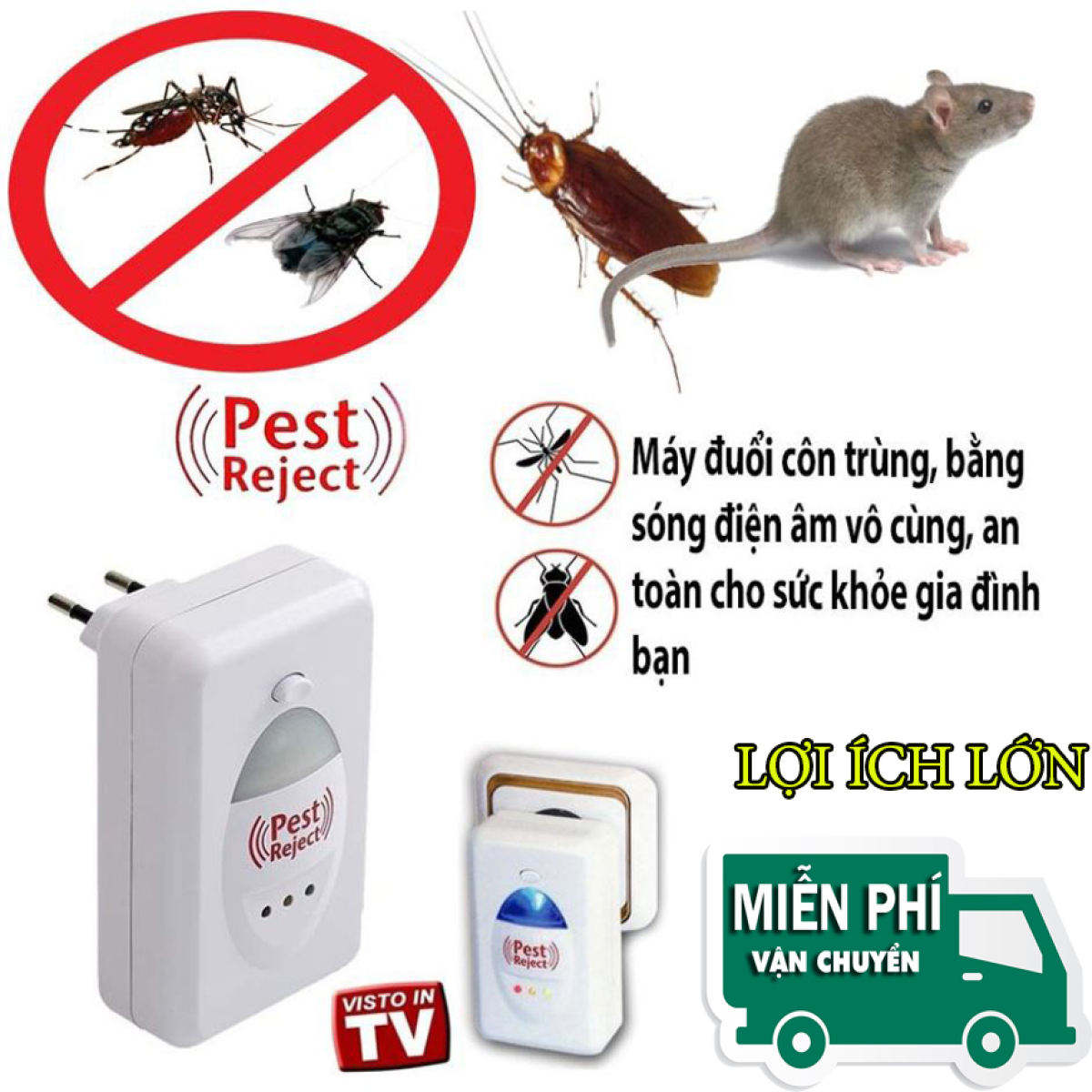 Máy Đuổi Côn Trùng Pest Reject Hiệu Quả Cao, Giá Tốt máy đuổi côn trùng pest reject giá tốt Tháng 10, 2023 Máy đuổi muỗi pest reject hàng chính hãng, giao nhanh