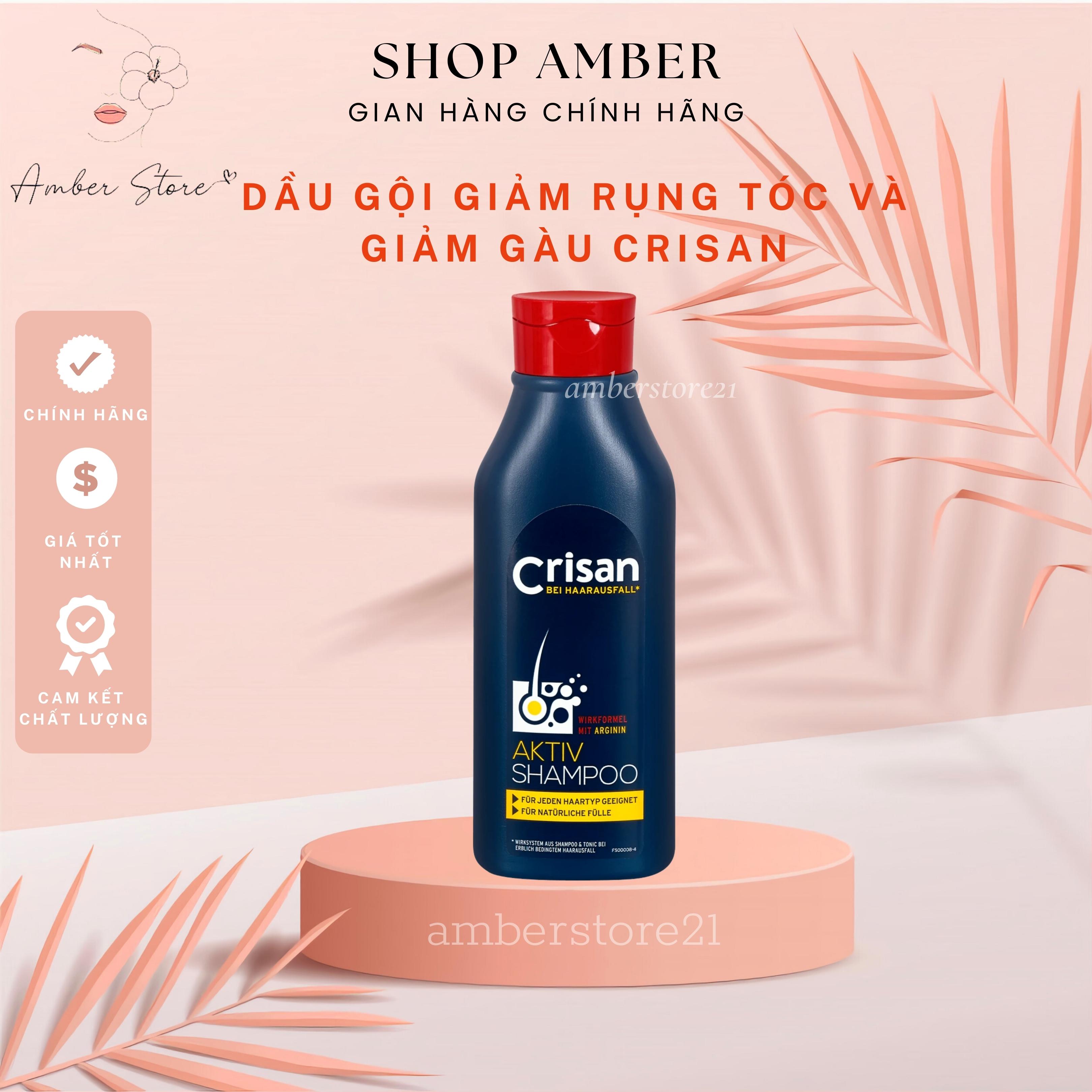 - dầu gội giảm rụng tóc và giảm gàu crisan – 250ml