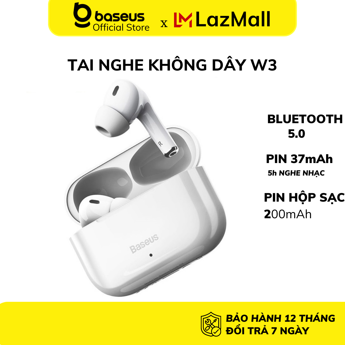 THU THẬP VOUCHER GIẢM 10 Tai Nghe Không Dây Baseus Enock W3 TWS Bluetooth 5.0 Âm Thanh Nổi