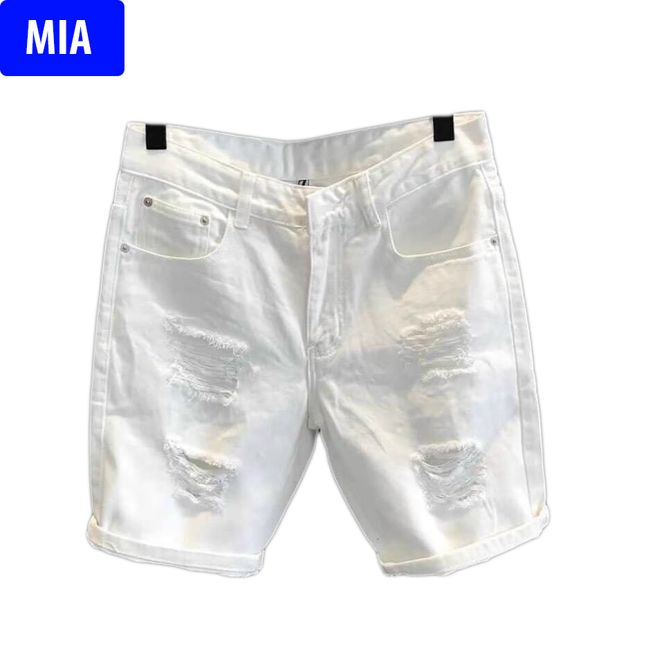 Quần Short Nam Quần Sọt Nam Quần Sort Nam Quần Short Jean Nam Rách Hàn Quốc Quần Short Jean Nam Rách Kiểu Quần Short Jean Nam Vải Jean Co Giãn Thời Trang Miafashion – Qsjnmia070