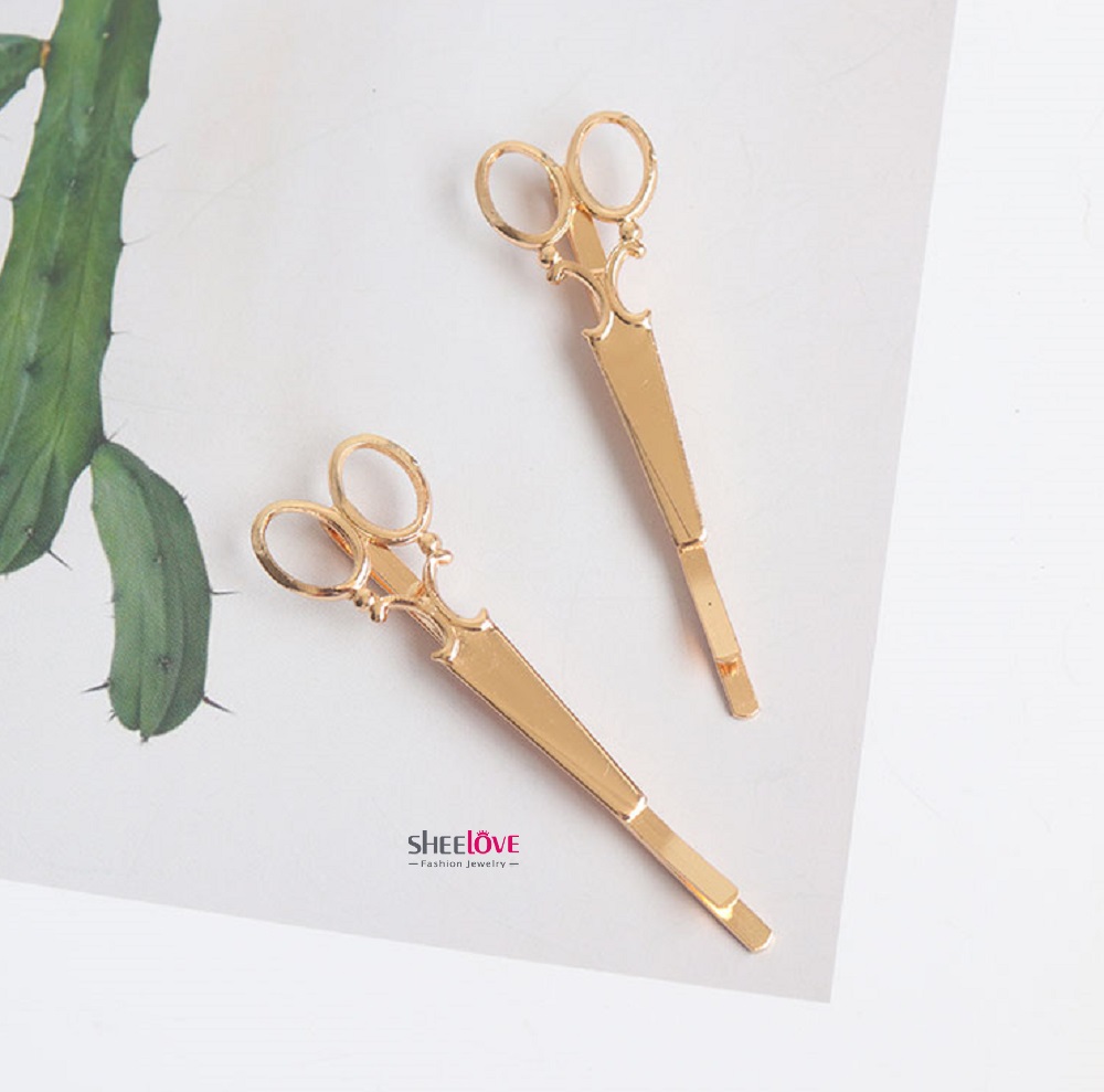 [HCM]KẸP TÓC NỮ HÀN QUỐC CÁ TÍNH HÌNH CÂY KÉO LẠ MẮT