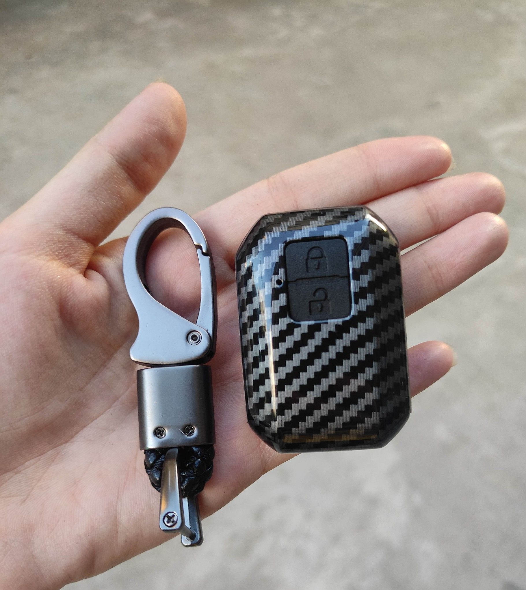 Ốp chìa khóa xe Suzuki XL7 XL-7 Eritga - Chìa 4 nút, + kèm móc khóa MCB