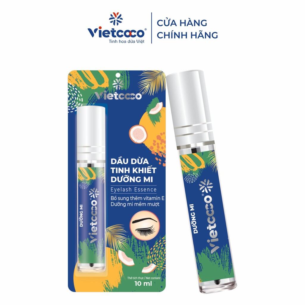 Dầu dừa tinh khiết dưỡng mi vietcoco 10ml