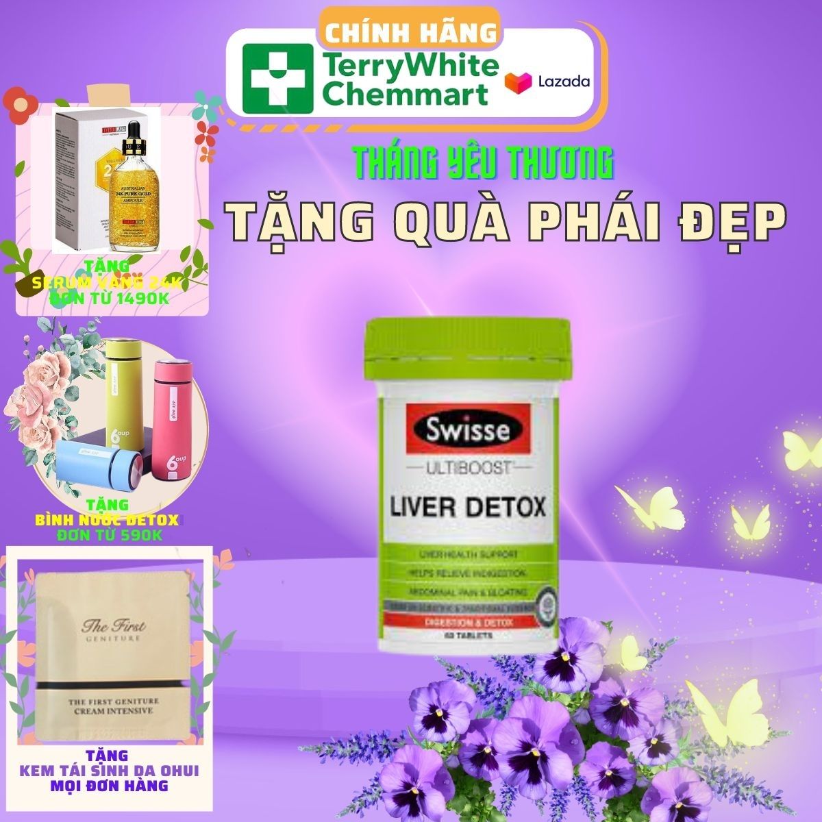 Thải độc gan Liver Detox Swisse Hỗ trợ chức năng gan