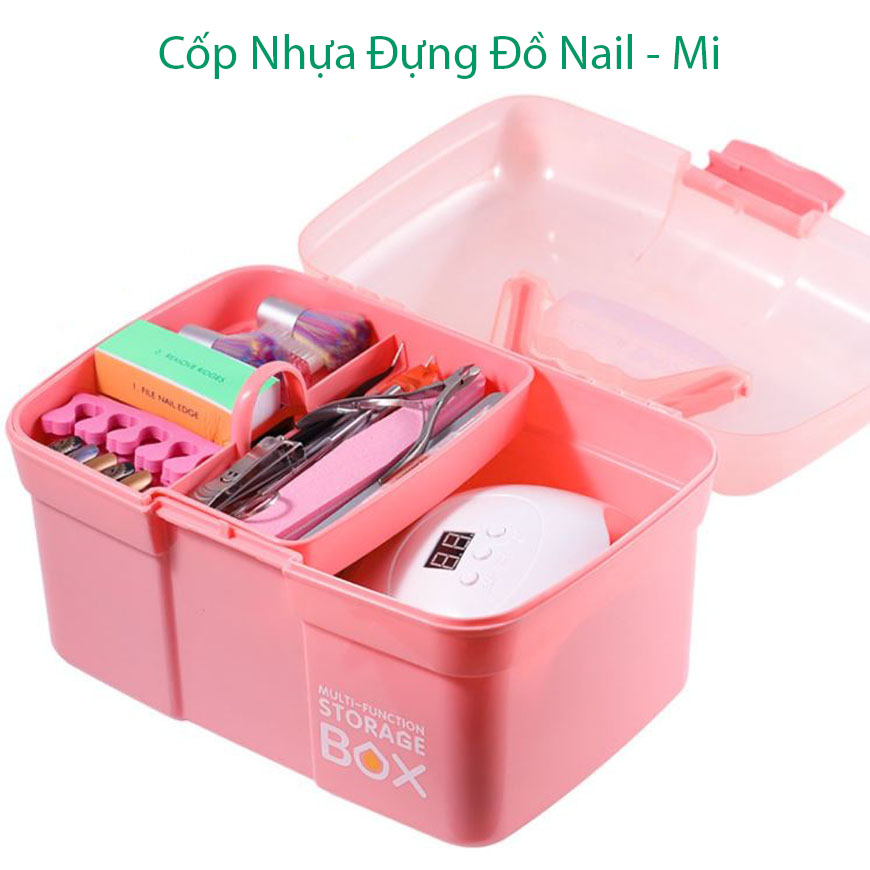 Cốp Nhựa đựng đồ Nail Giá Tốt Cốp Nhựa Đựng Đồ Nail Mi đẹp chắc chắn đựng nhiều dụng cụ