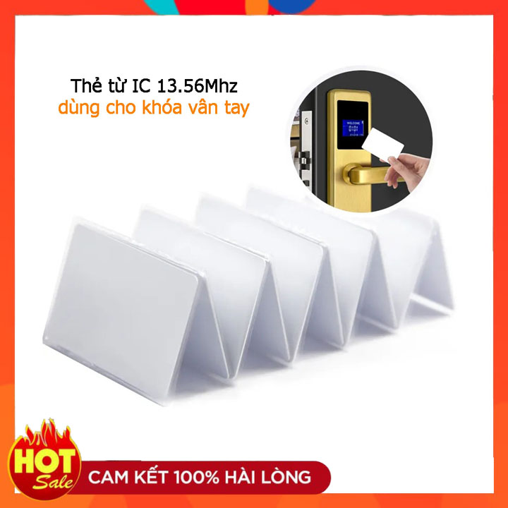 Thẻ từ rfid tần số 13.56mhz màu trắng - id cố định