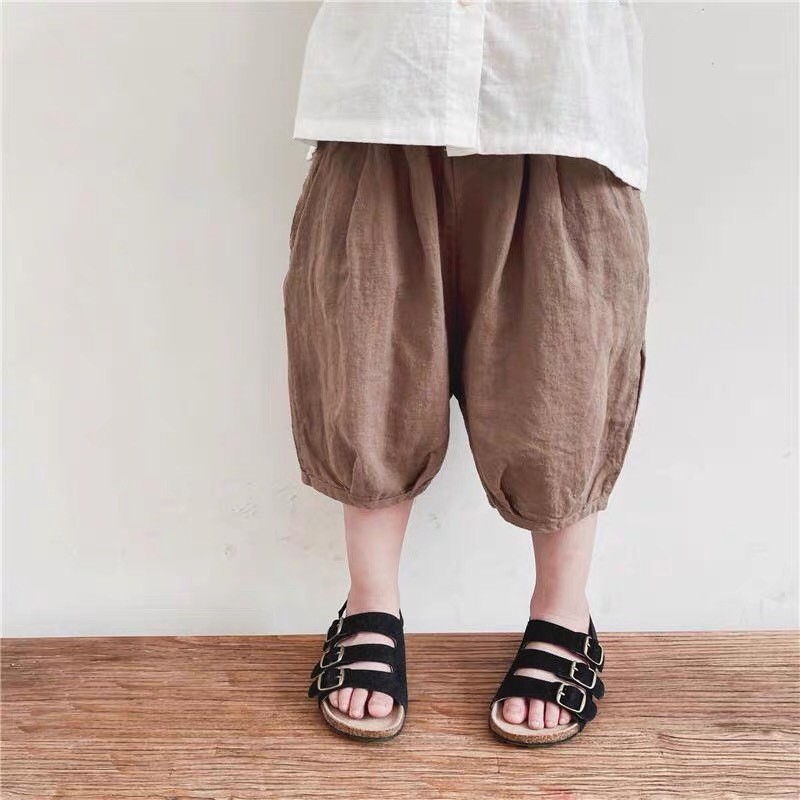 Quần lửng thô đũi cho bé trai và bé gái phong cách _q2