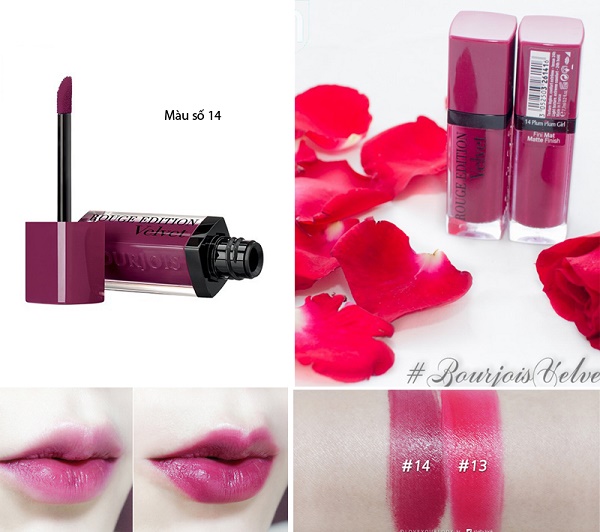 Son Bourjois Rouge Edition Velvet màu 14 màu mận chín