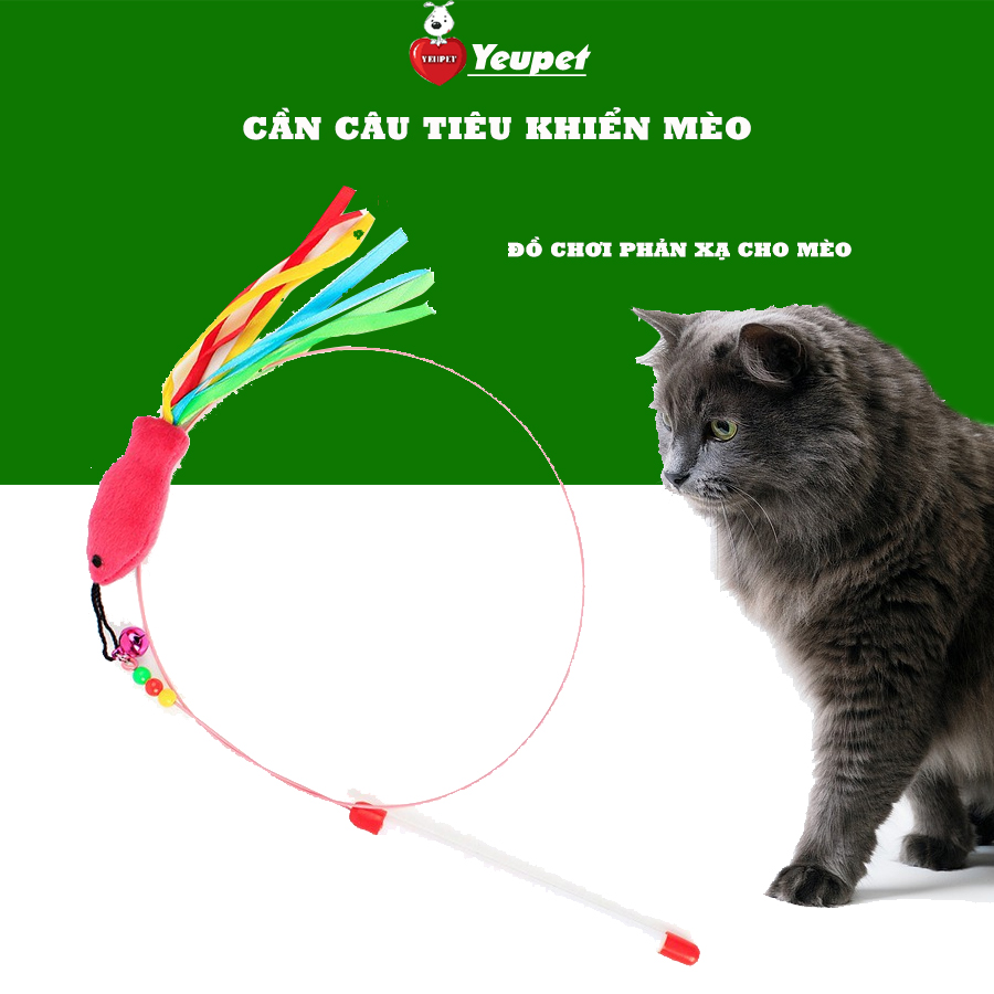 Đồ chơi cho mèo - cần câu mèo cm09
