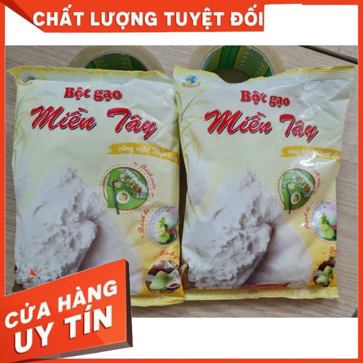 Bột gạo 400 gram làm bánh cuốn, bánh bò...