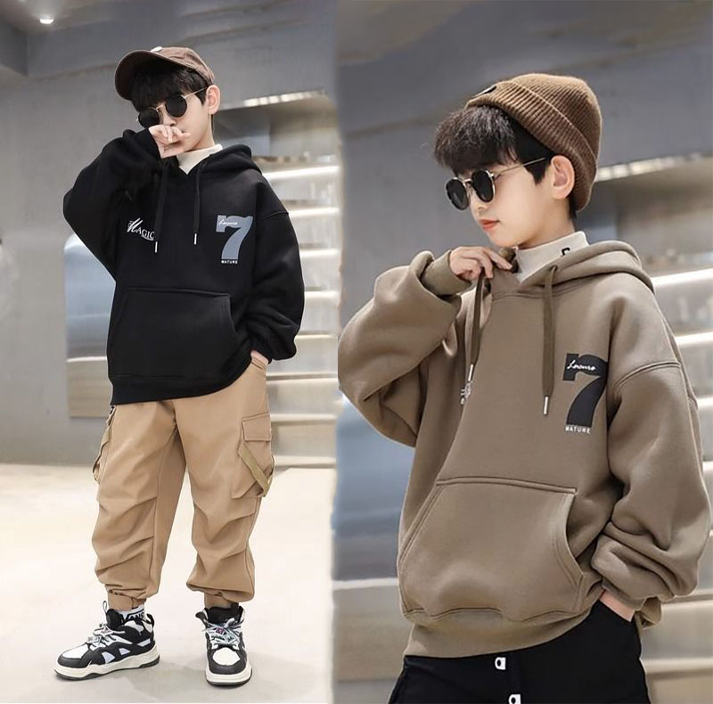   18-52kg  Áo nỉ hoodie cho bé trai áo khoác nỉ bé trai trẻ em nam mẫu số 7 áo thu đông bé trai từ 5-16 tuổi chất nỉ bông dày dặn 