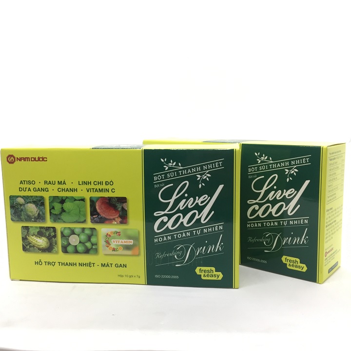 Bột sủi thanh nhiệt Livecool hộp 10 gói