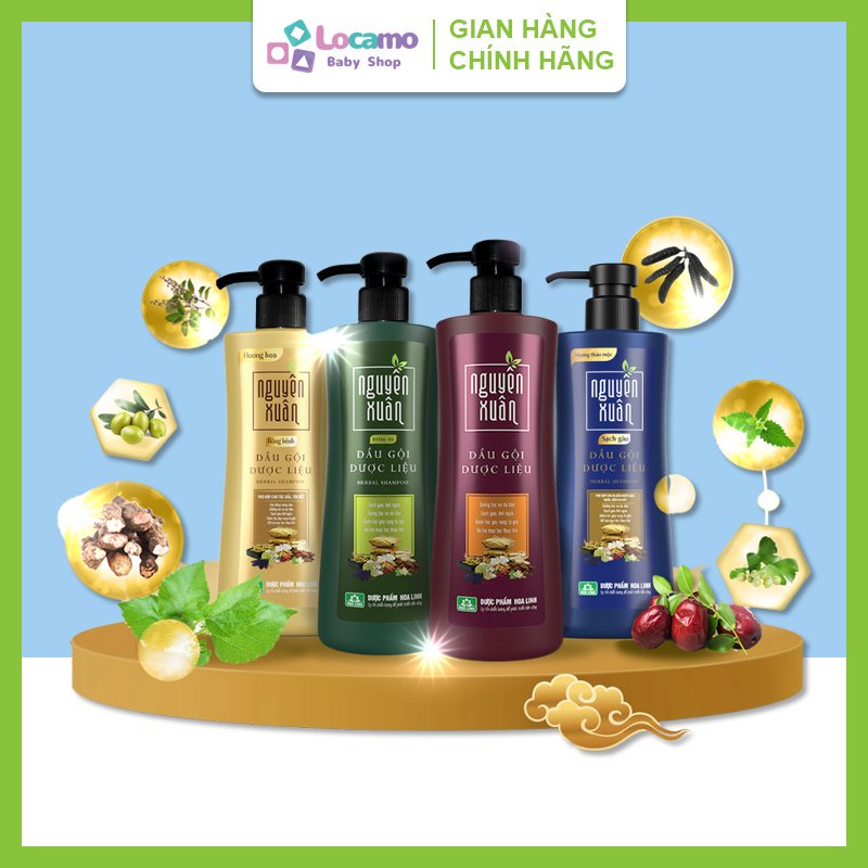 Dầu gội nguyên xuân dầu gội đầu thảo dược dầu xả kích thích mọc tóc ngăn rụng tóc dầu dưỡng tóc Chai