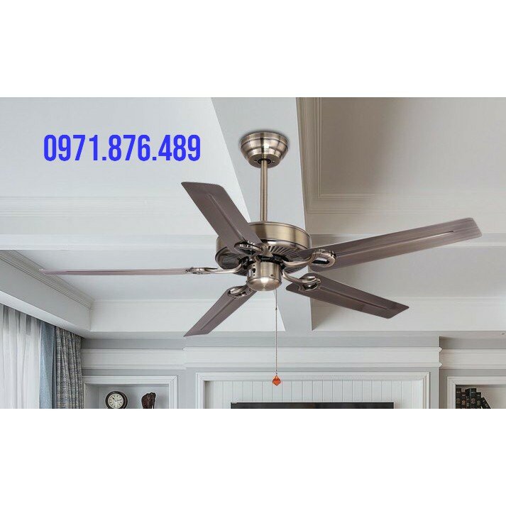 Quạt Trần Mã 6400 Động Cơ DC Lõi Đồng , Cánh Thép Công Suất 90W, Chạy 3 Tốc Gió Cực Mát, [Có Tặng Kèm Móc Cao su Treo Quạt] ( Bảo Hành 5 Năm)