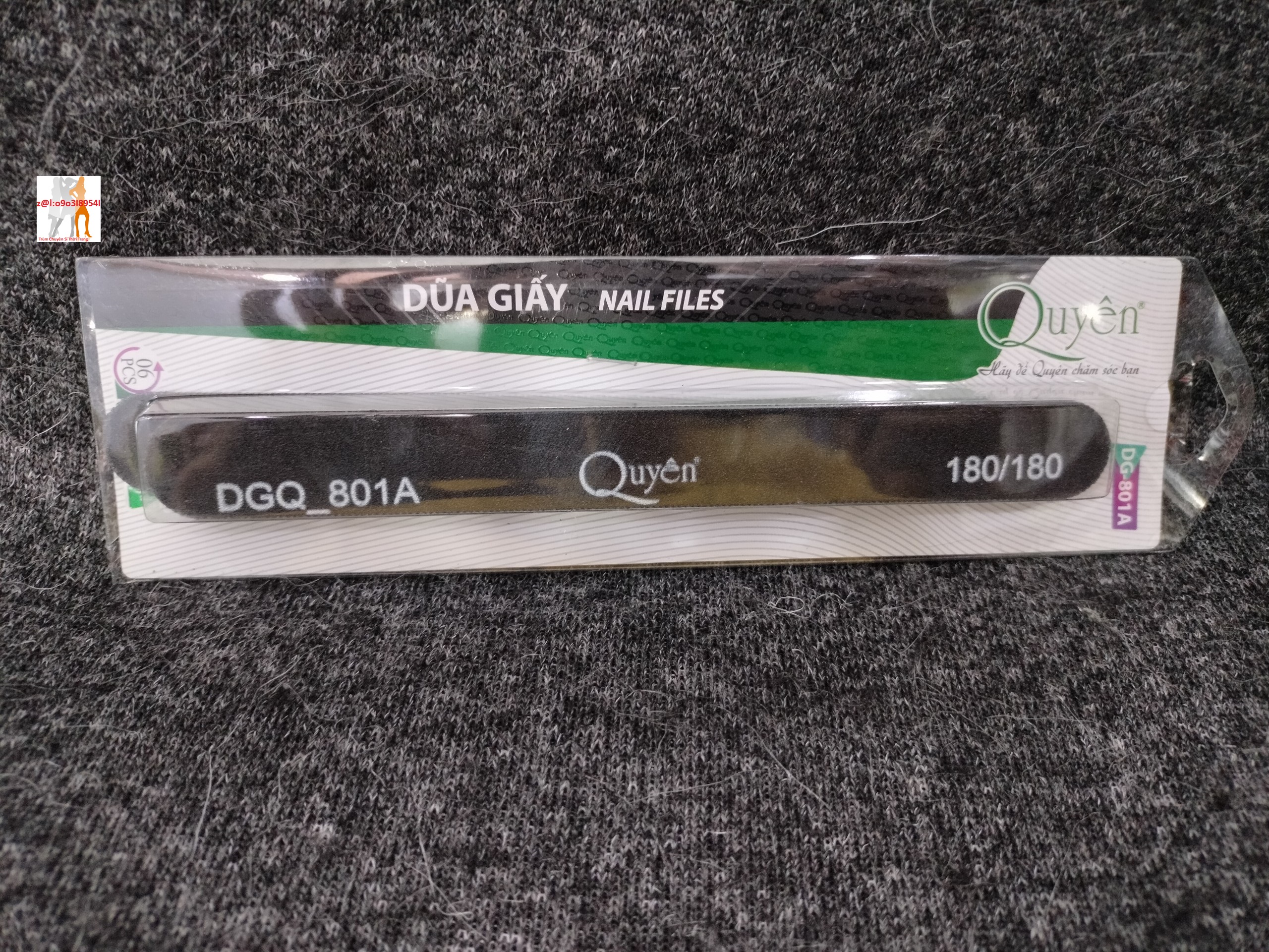 6 cây dũa quyên 180/180 màu đen
