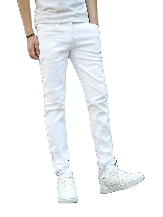 Quần Jean Ống Ôm trắng Lịch lãm.