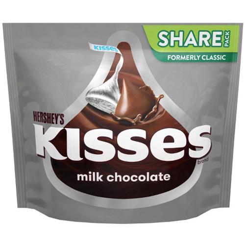 Socola sữa Hershey's Kisses Milk Chocolate gói 303gr của Mỹ