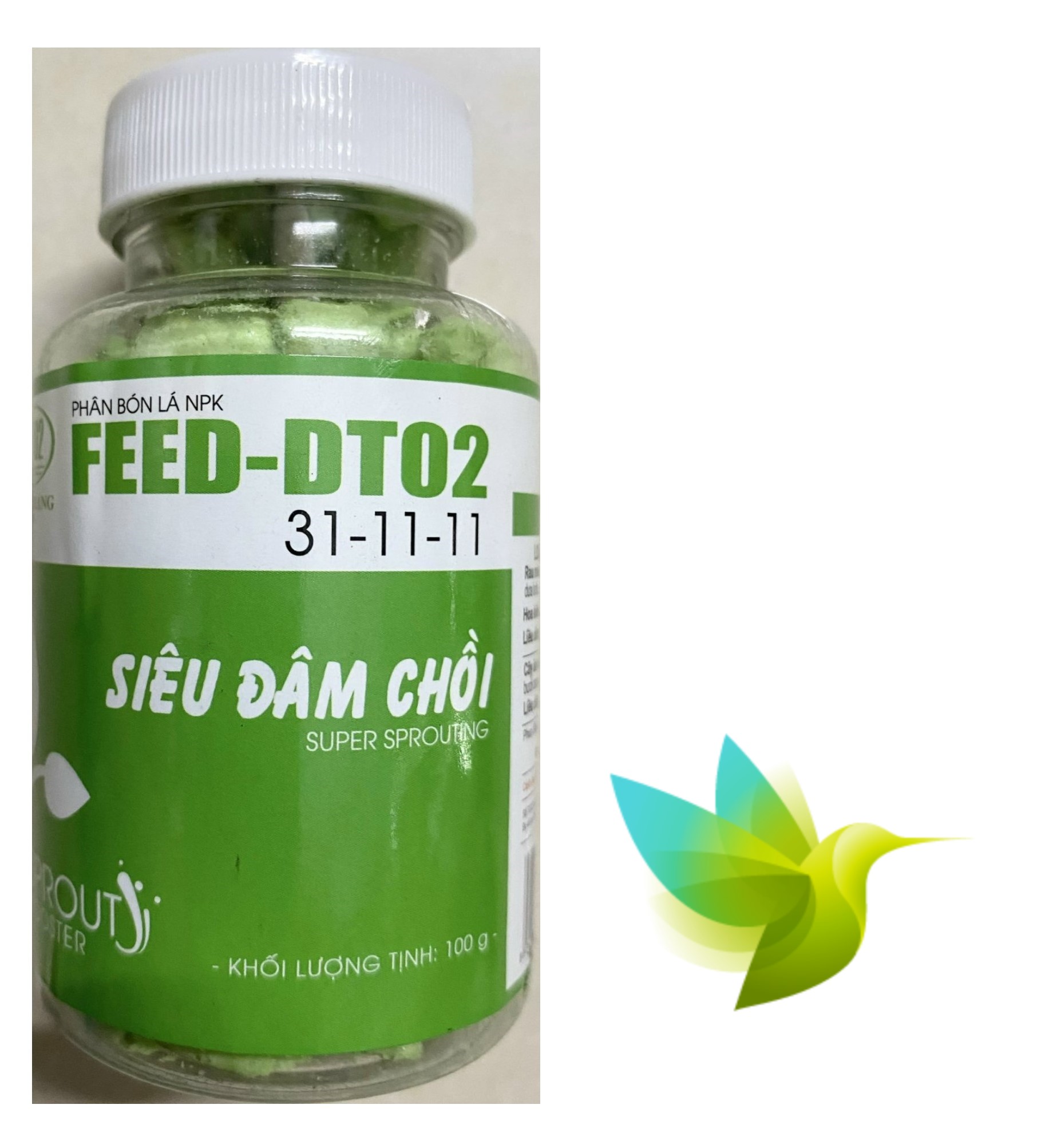 Feed-dt02 31-11-11 phân bón lá npk siêu đâm chồi - super sprouting - #188a# 100g