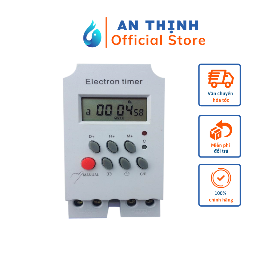Công tắc hẹn giờ bật tắt thiết bị điện tự động kg-316ii-có khóa phím- timer kg316ii