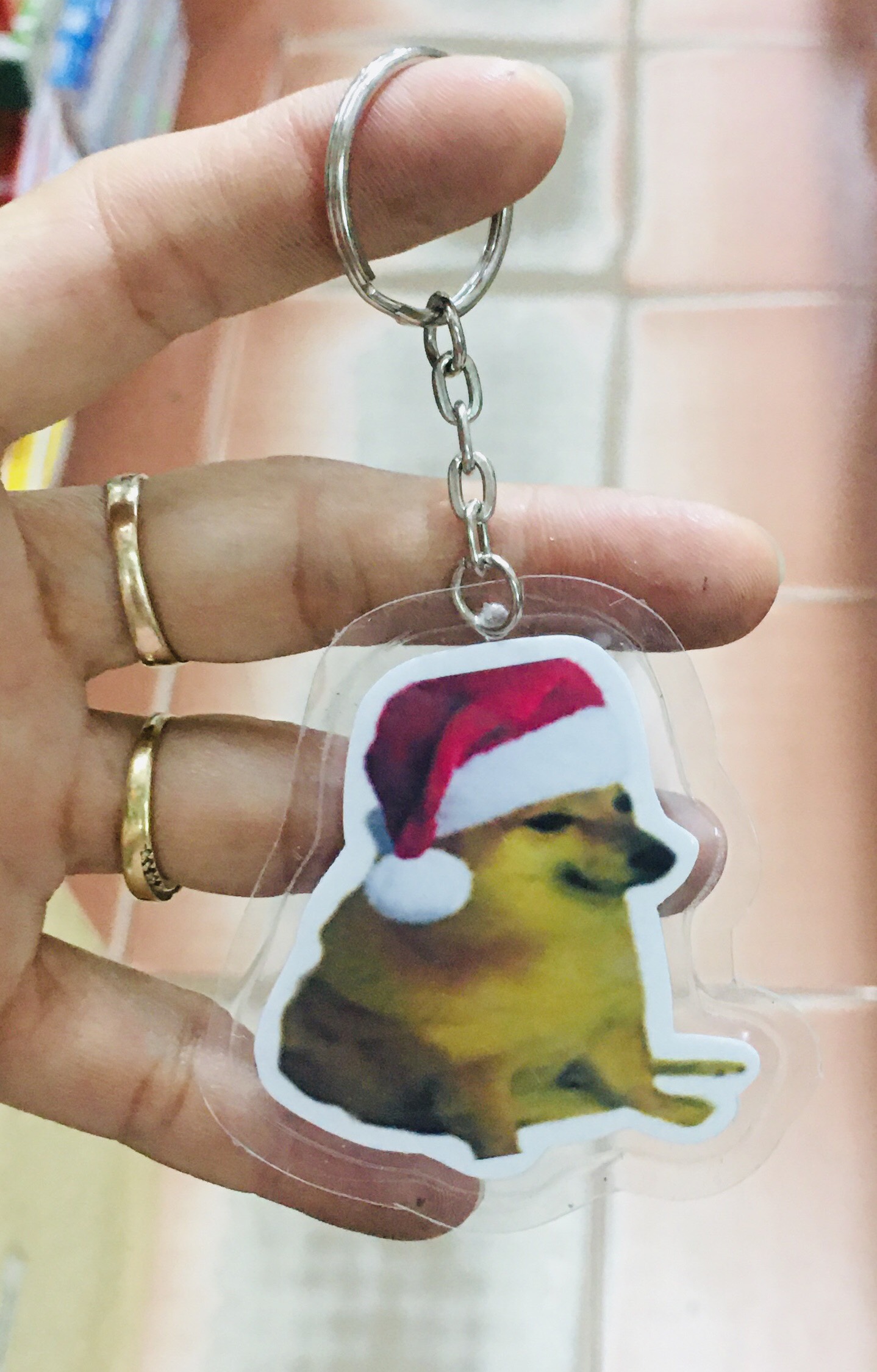 Móc khóa cute Set 3-10 cái hình Cheems dễ thương, đáng yêu, chất liệu bền, thích hợp làm quà tặng - Giao hàng ngẫu nhiên