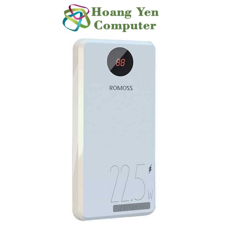 [HCM]Sạc Dự Phòng Romoss PHO20 PF 20000Mah (Sạc Nhanh QC3.0 18W 22.5W PD 18W VOOC 2.0) - BH 1 Năm - Hoàng Yến Computer