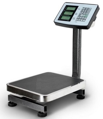 [HCM]Cân điện tử 150kg/10g kích thước bàn cân 30x34cm đầu cân hiển thị khối lượng và thêm chức năng tính tiền