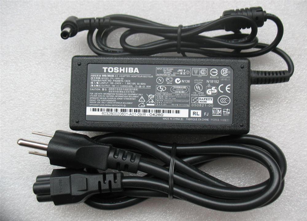 [HCM](xã kho 3 ngày ) SẠC LAPTOP TOSHIBA 19V-3.42A (ADAPTER TOSHIBA)