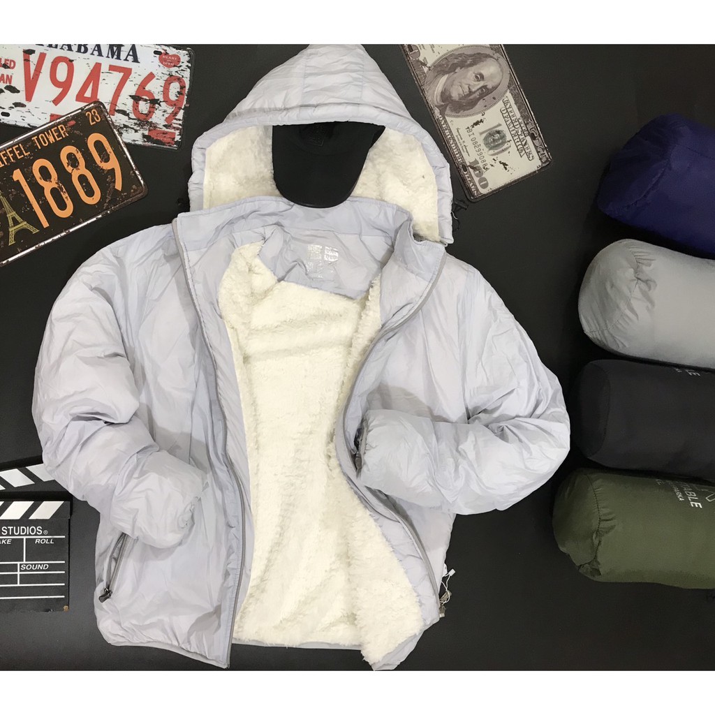 Áo gió lót lông cừu cao cấp, Chống gió chống nước, Lông cừu siều dày ấm áp LL1