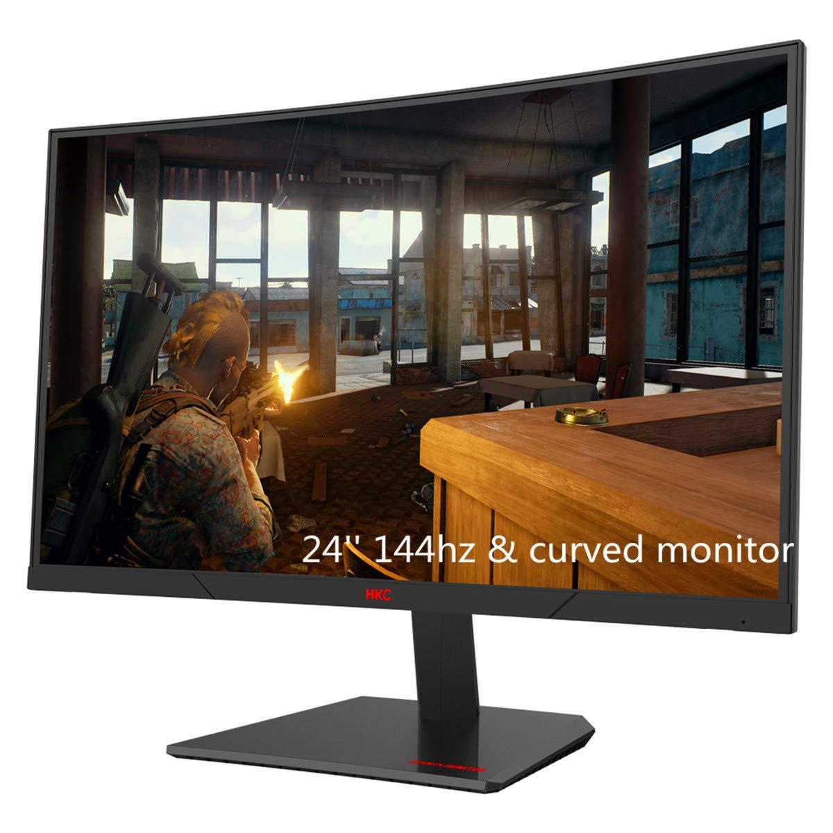 [Trả góp 0%]Màn hình Cong HKC 24inch Curved 144hz 1080P Full HD AMD Sync Gaming Monitor HDMI DP Inputs VESA 100% Srgb