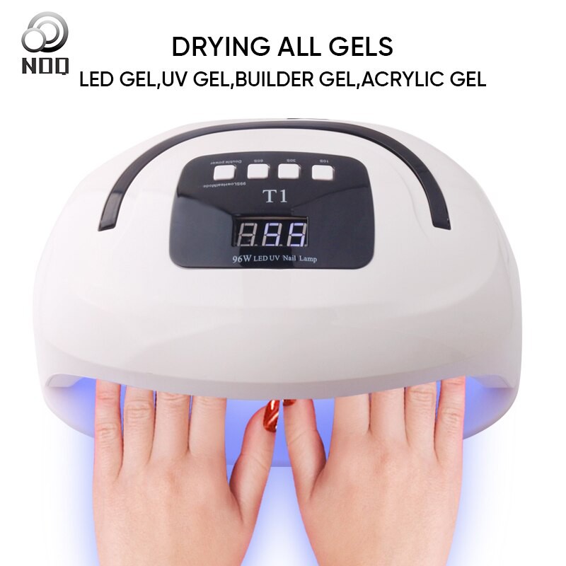 Máy hơ gel t1 chính hãng - 96w - hơ cùng lúc 2 tay - bảo hành 3 tháng