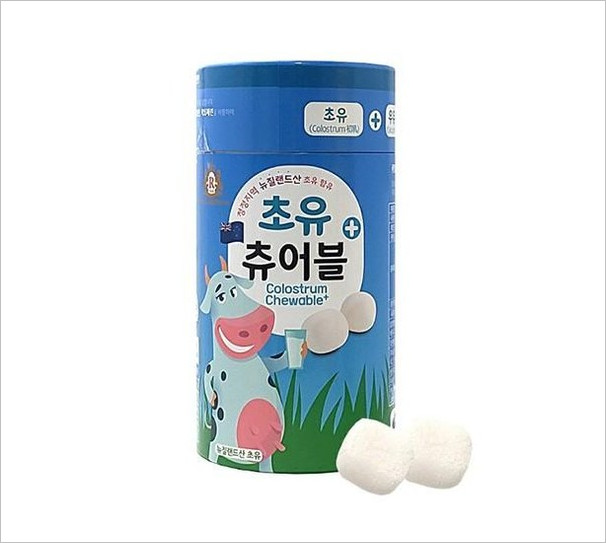 Kẹo dẻo sữa non/ Sữa non dạng viên/ Kẹo men tiêu hóa /Colostrum Chewable+ Hàn Quốc 180g