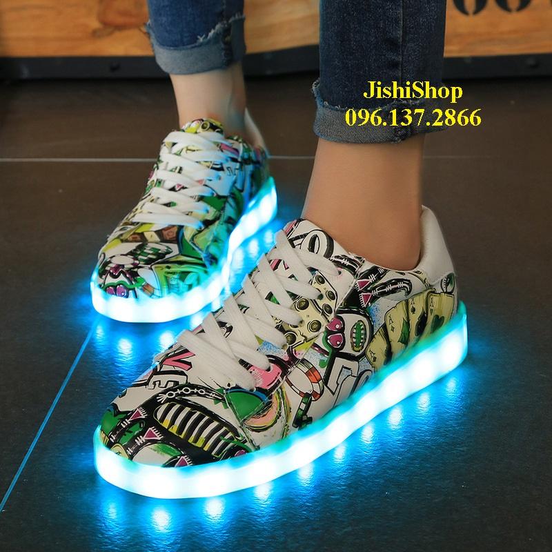 Giày phát sang đèn led 7 màu