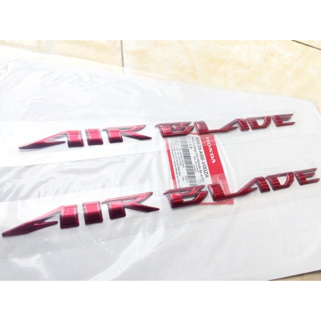 Tem chữ nổi Airblade Honda