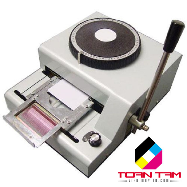 Máy dập chữ nổi thẻ nhựa pvc