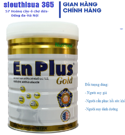 Sữa bột Enplus gold Nutifood 900g gianh cho người già, người ốm,kém ăn