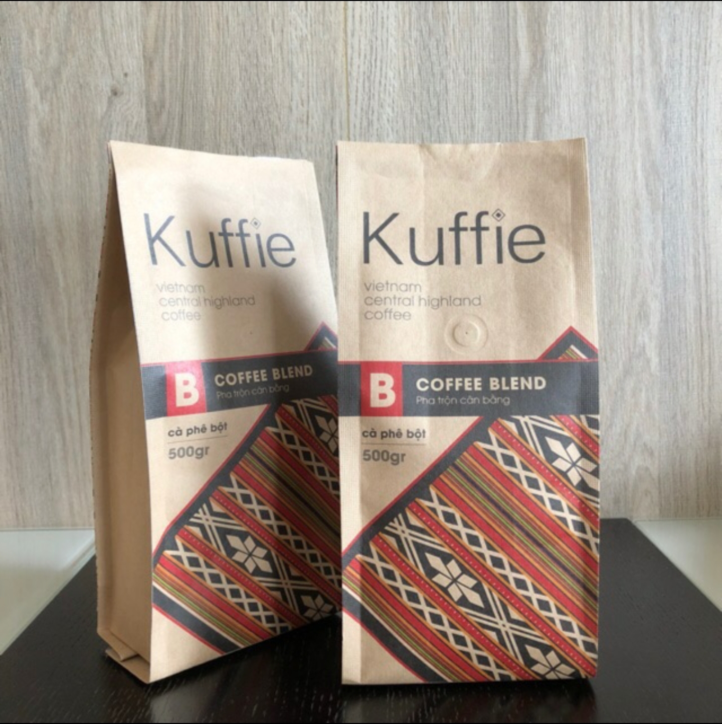 Bộ 2 gói cà phê bột kuffie special 100% pure coffee robusta & arabica x 500g