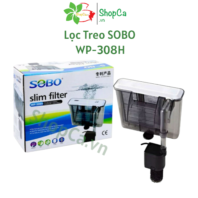 Máy lọc thác sobo wp-308h - lọc treo cho bể cá mini