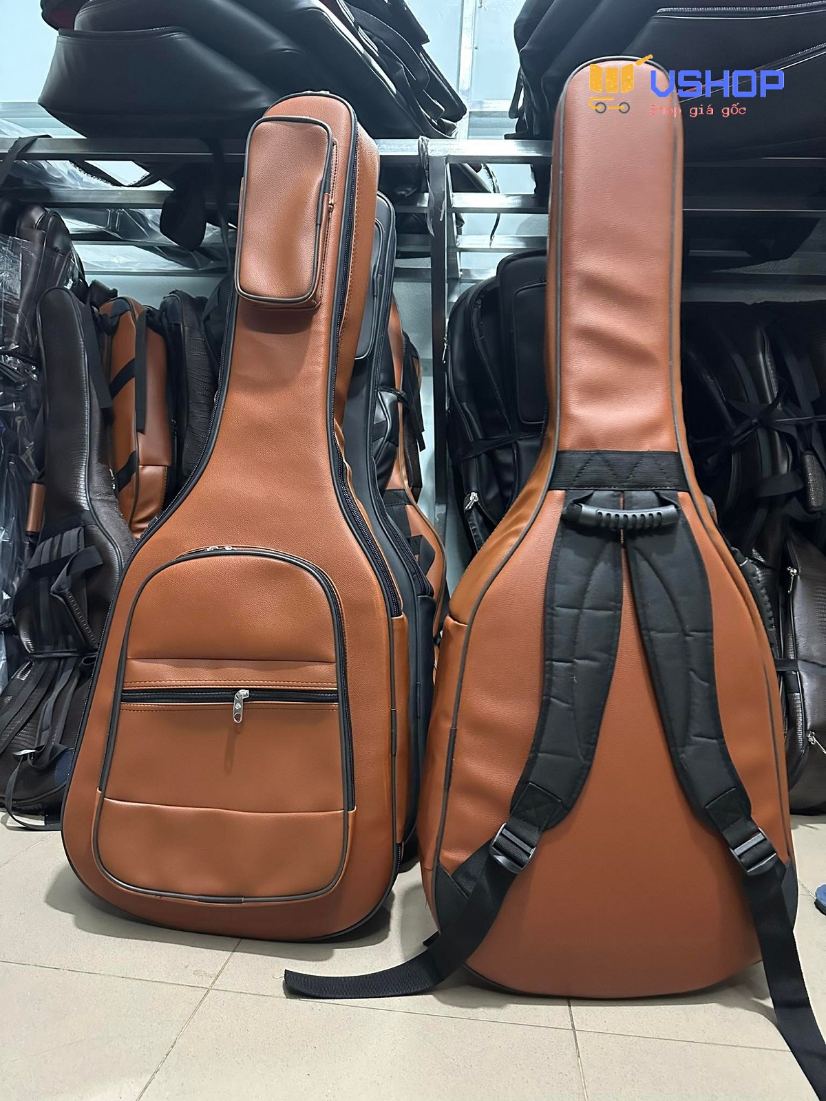Bao Guitar thùng 5 lớp mẫu da trơn