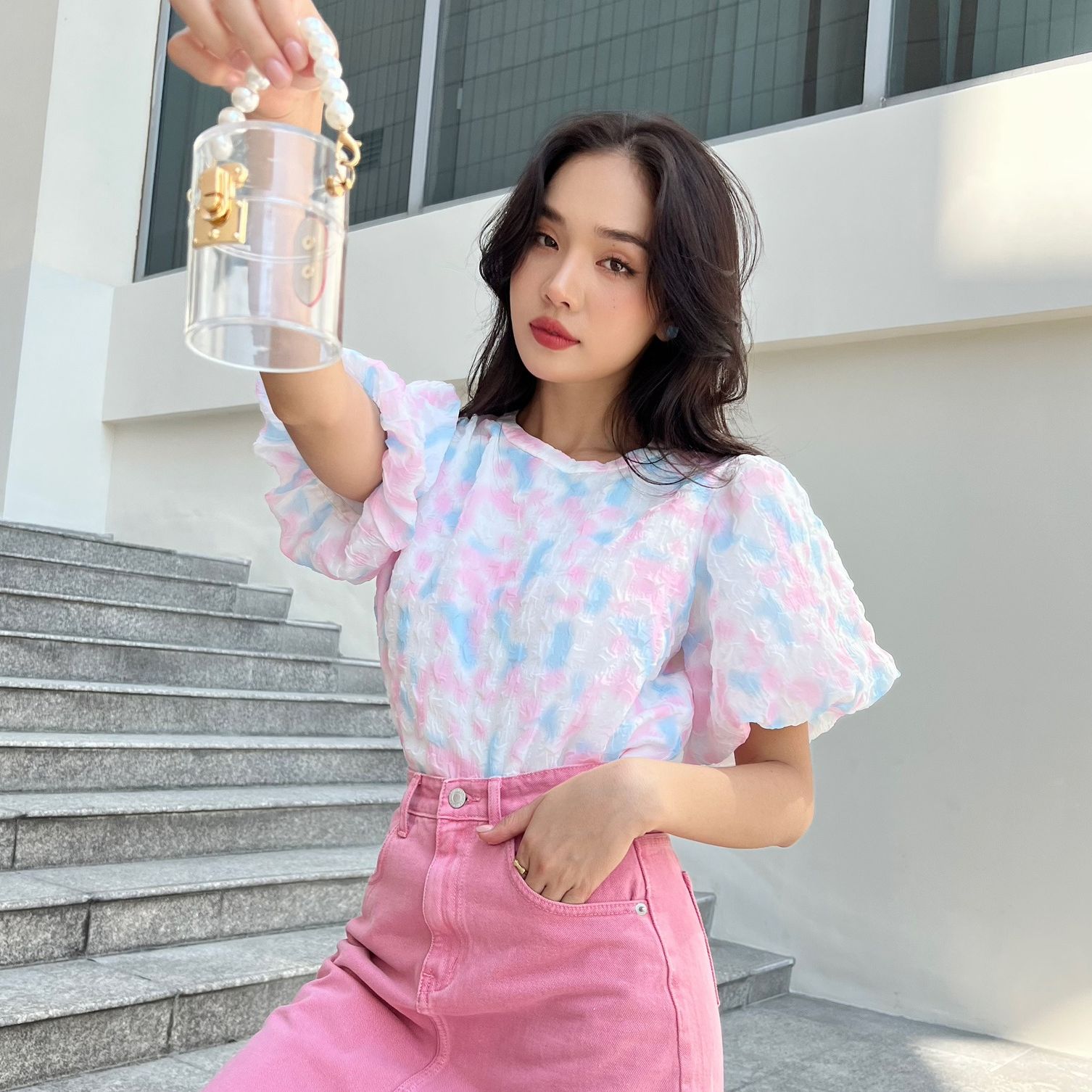 Olv - áo sweetie basic top