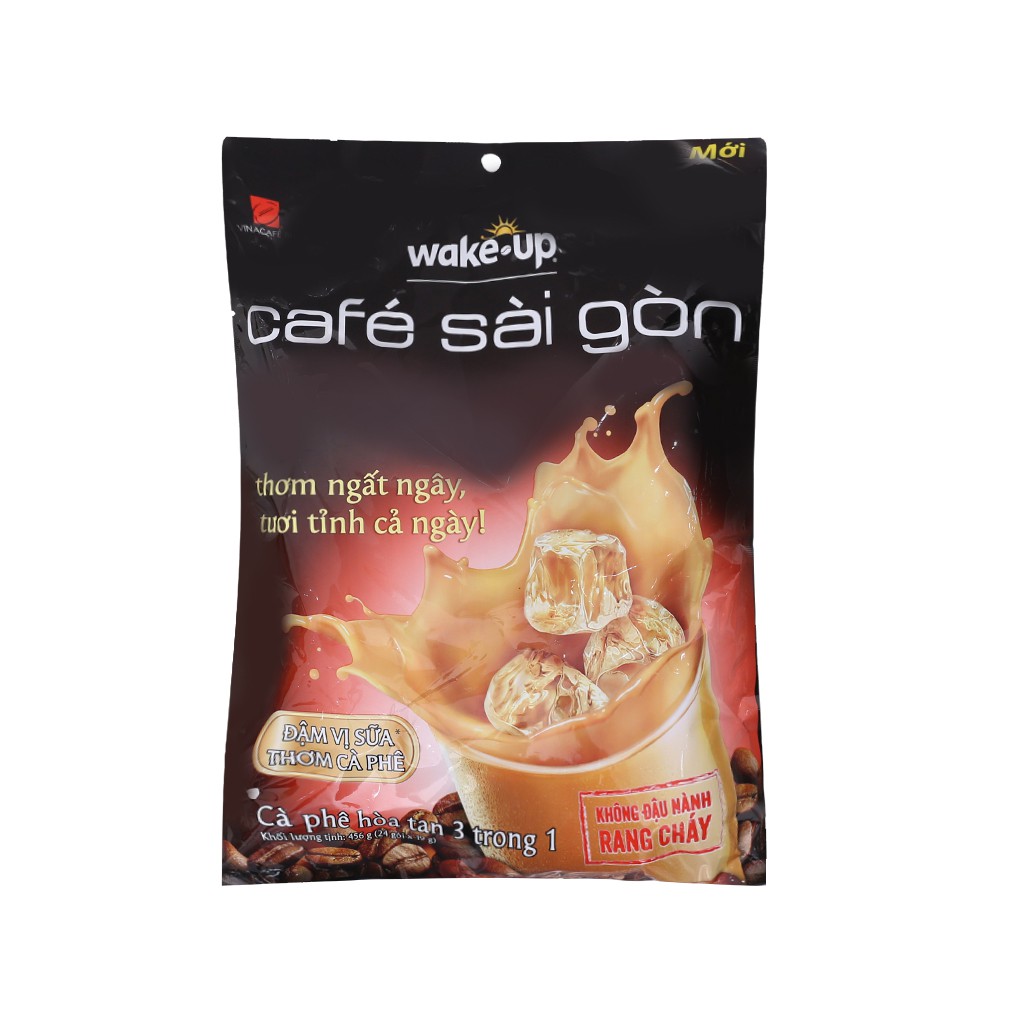 Cà phê hòa tan wake up cafe sài gòn bịch 24 gói