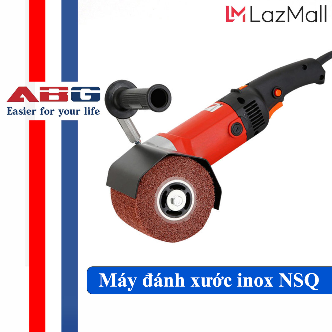 Máy đánh xước inox abg nsq công suất lớn 1200w, đánh bóng sản phẩm, làm xước, phẳng bề mặt