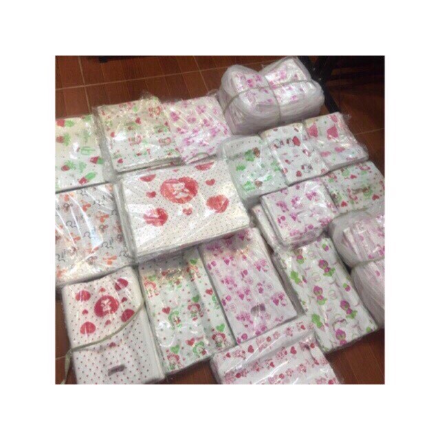 [Siêu rẻ đẹp] 1 kg túi xốp bọc ni lông in hình bao đựng quần áo hàng hóa bịch nilon thực phẩm (túi nilon gói hàng) - bọc nilon gói hàng - túi ni lông - bịch nilong hoa văn hột xoài HD