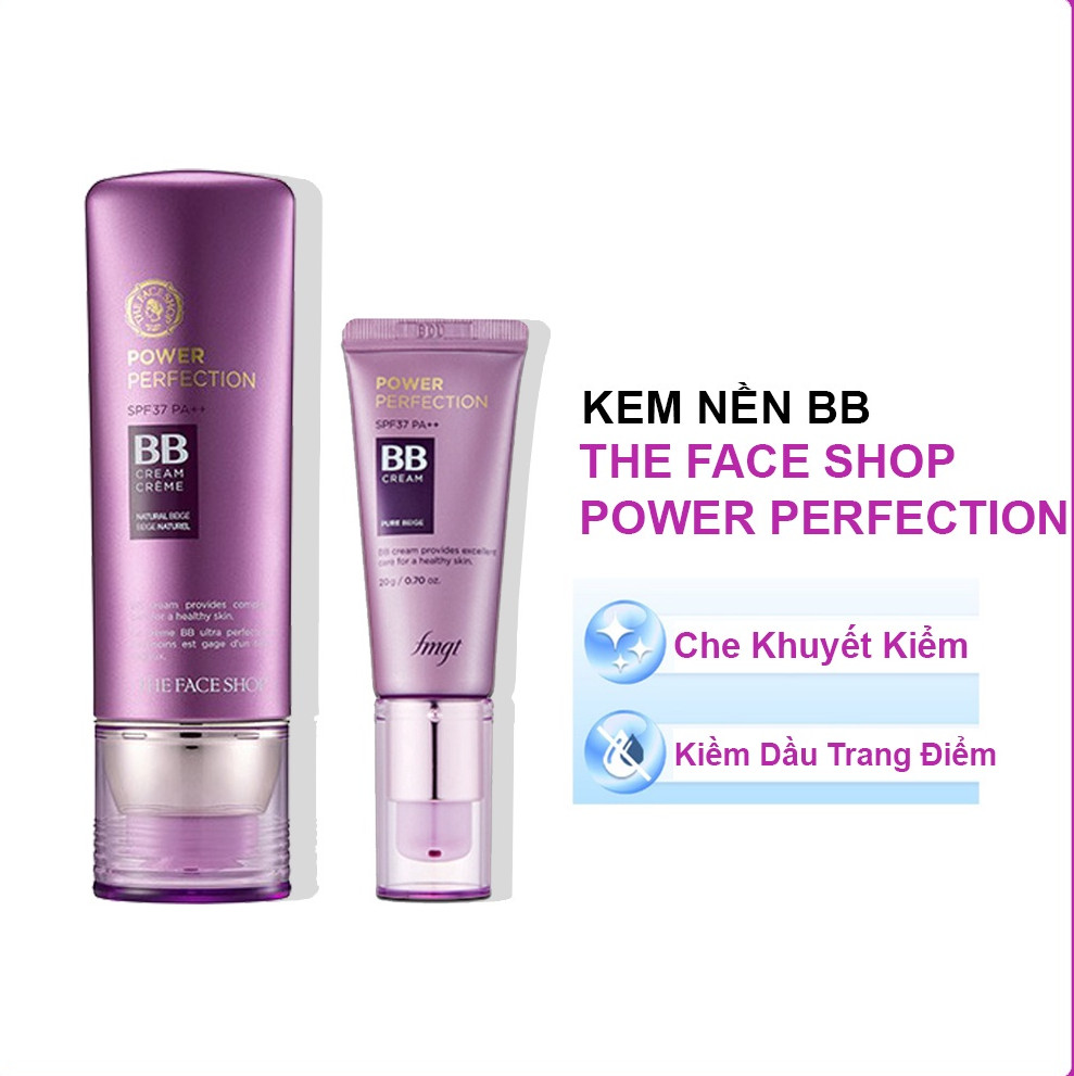 Kem Nền BB cream The Face Shop Face it Power Perfection SPF37 PA++ 20ml #V201 Light Beige #V203